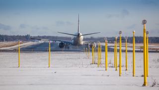 Laskeutuva lentokone