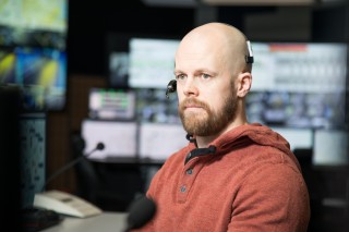 Päivystäjän kasvokuva tieliikennekeskuksesta