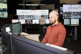 Päivystäjän kasvokuva tieliikennekeskuksesta